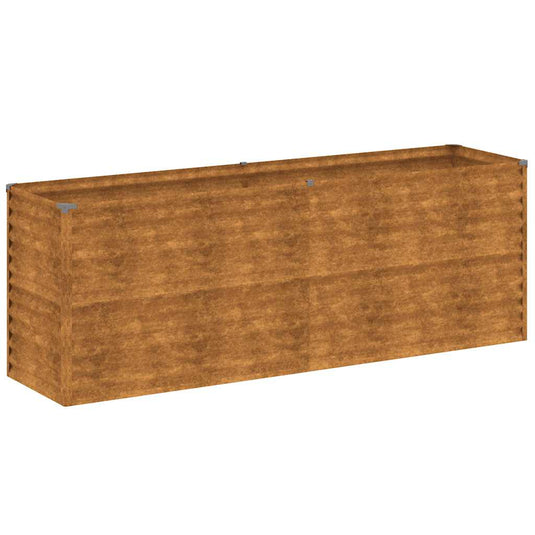Vidaxl verhoogde tuinbak 196x50x69 cm cortenstaal