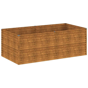 Vidaxl plantenbak verhoogd 196x100x69 cm cortenstaal