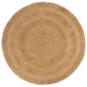 VidaXL Tapijt rond 180 cm gevlochten jute