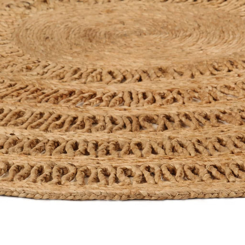 Load image into Gallery viewer, VidaXL Tapijt rond 150 cm gevlochten jute
