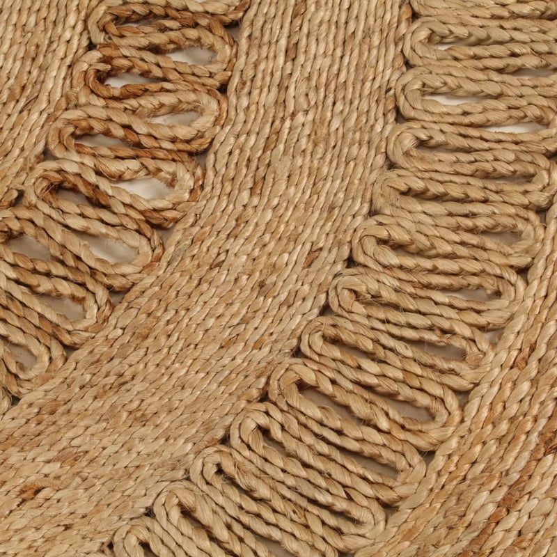 Load image into Gallery viewer, VidaXL Tapijt rond 90 cm gevlochten jute

