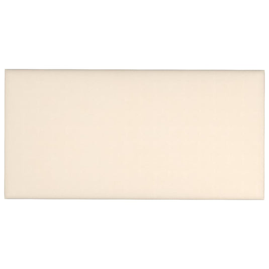 VidaXL Wandpanelen 12 st 2,16 m² 60x30 cm fluweel crèmekleurig