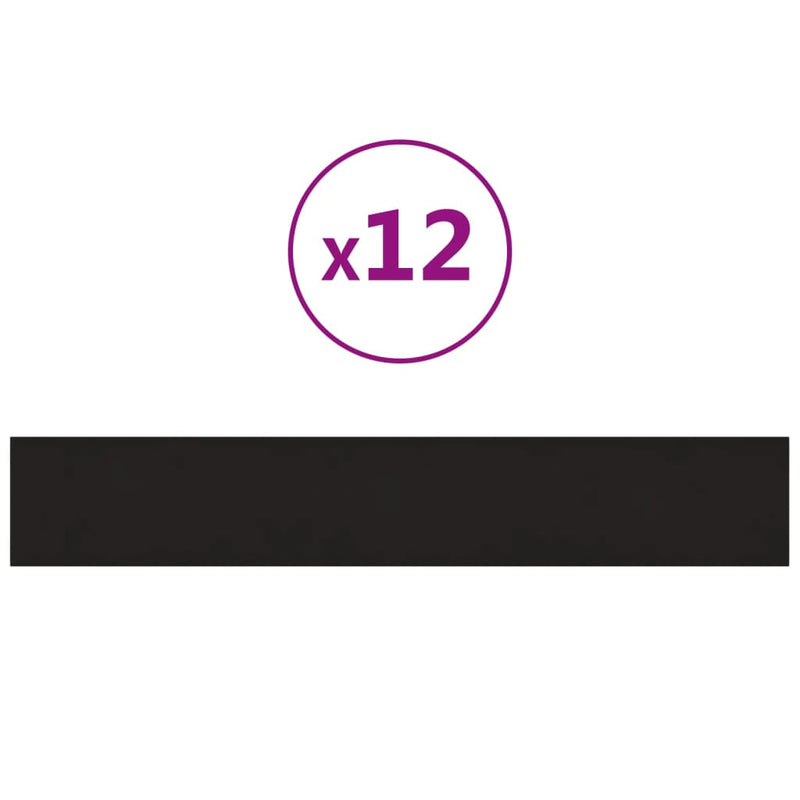 Load image into Gallery viewer, Vidaxl wandpanelen 12 st 1,62 m² 90x15 cm fluweel zwart
