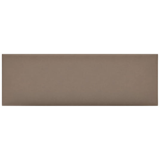 Vidaxl wandpanelen 12 st 3,24 m² 90x30 cm kunstleer cappuccinokleurig