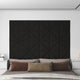 VidaXL Wandpanelen 12 st 0,54 m² 30x30 cm stof zwart