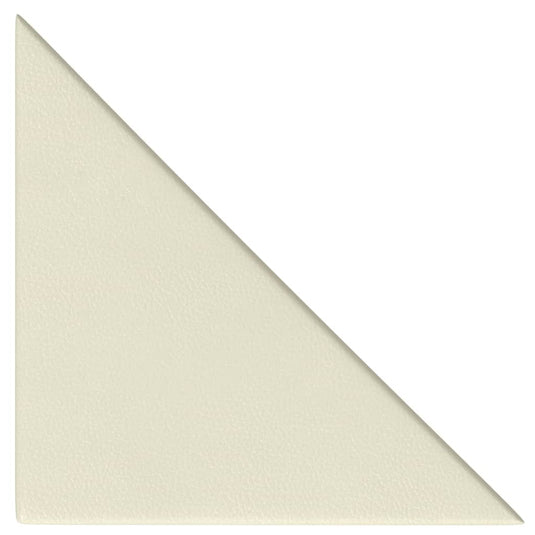 VidaXL Wandpanelen 12 st 0,54 m² 30x30 cm kunstleer crèmekleurig