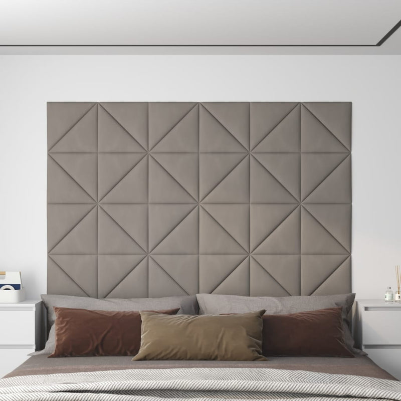 Load image into Gallery viewer, Vidaxl wandpanelen 12 st 0,54 m² 30x30 cm fluweel lichtgrijs
