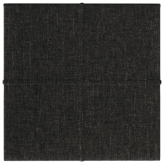 VidaXL Wandpanelen 12 st 1,08 m² 30x30 cm stof zwart