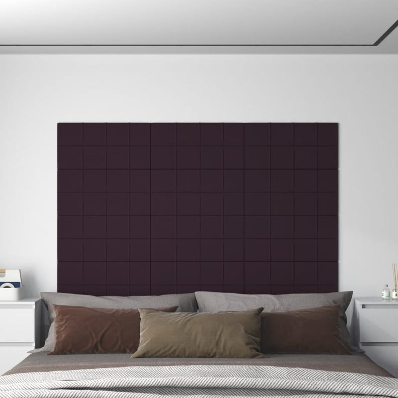 Load image into Gallery viewer, VidaXL Wandpanelen 12 st 2,16 m² 60x30 cm stof paars
