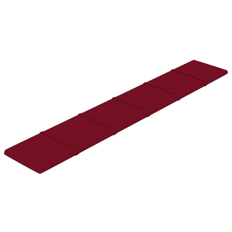 Load image into Gallery viewer, Vidaxl wandpanelen 12 st 1,62 m² 90x15 cm fluweel wijnrood
