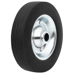 Vidaxl wiel voor stuurwiel ø20x5 cm massief rubber en staal