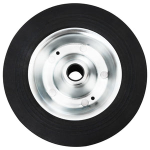 Vidaxl wiel voor stuurwiel ø20x5 cm massief rubber en staal