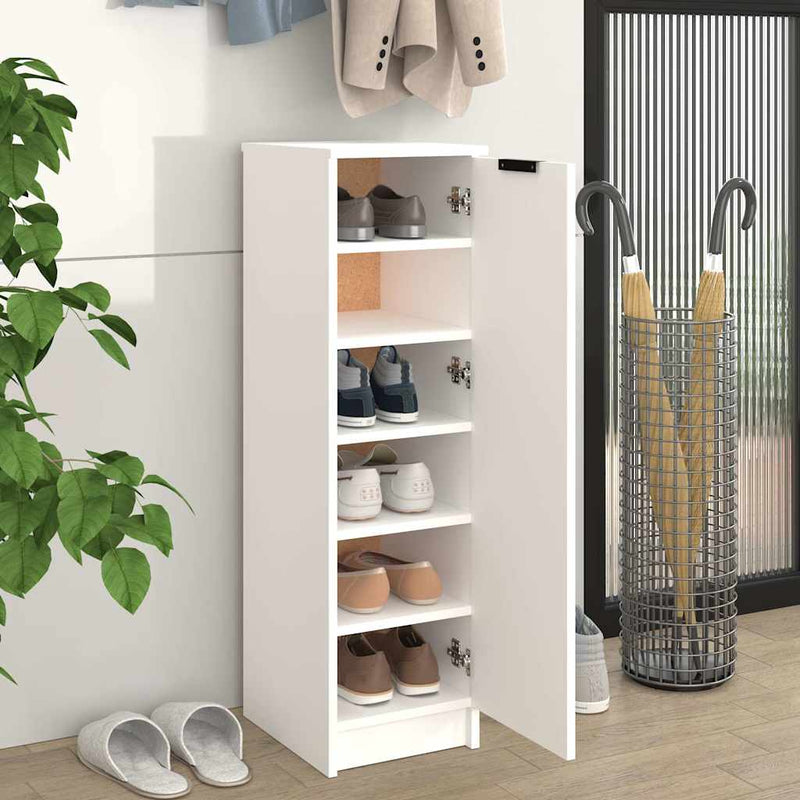 Load image into Gallery viewer, Vidaxl schoenenkast 30x35x100 cm bewerkt hout wit
