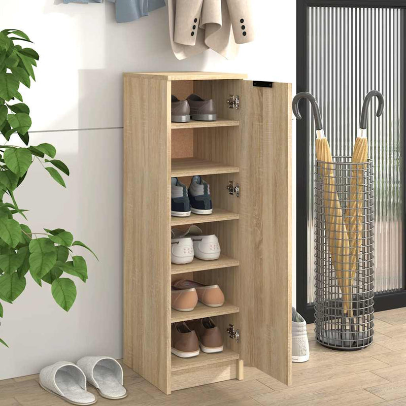 Load image into Gallery viewer, Vidaxl schoenenkast 30x35x100 cm bewerkt hout sonoma eikenkleurig
