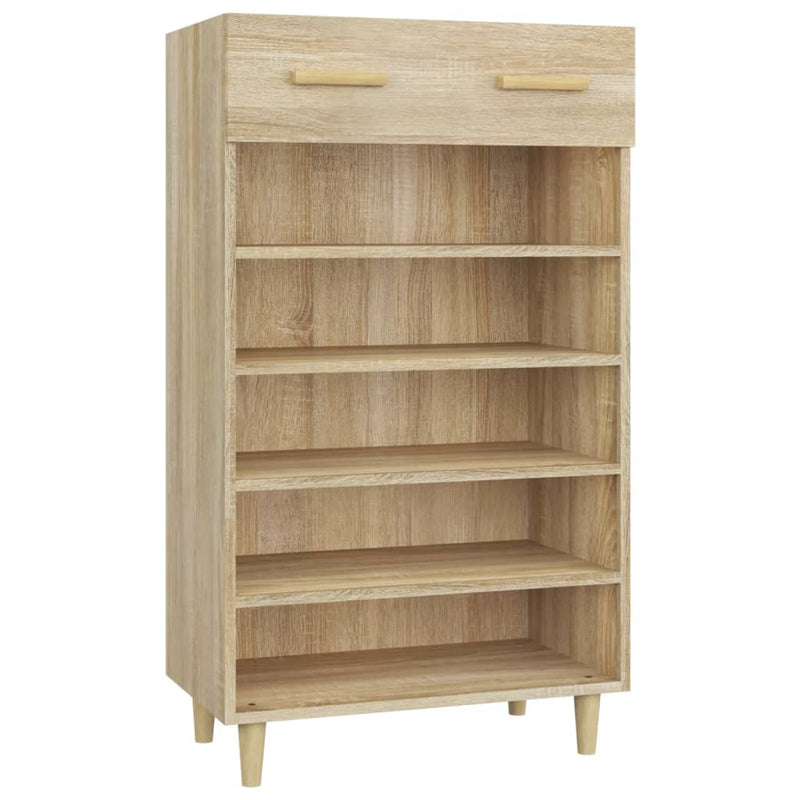 Afbeelding laden in galerijviewer, Vidaxl schoenenkast 60x35x105 cm bewerkt hout sonoma eikenkleurig
