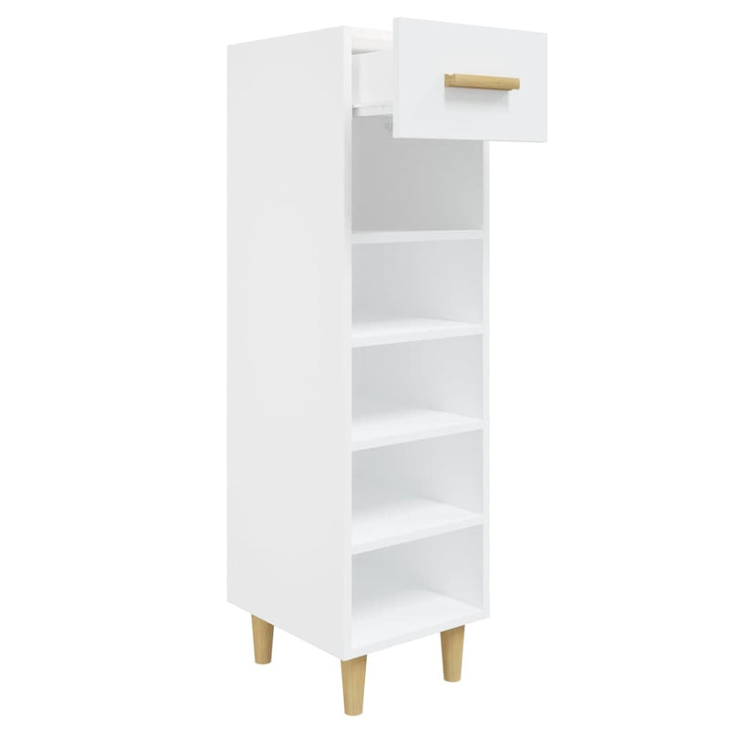 Load image into Gallery viewer, Vidaxl schoenenkast 30x35x105 cm bewerkt hout wit
