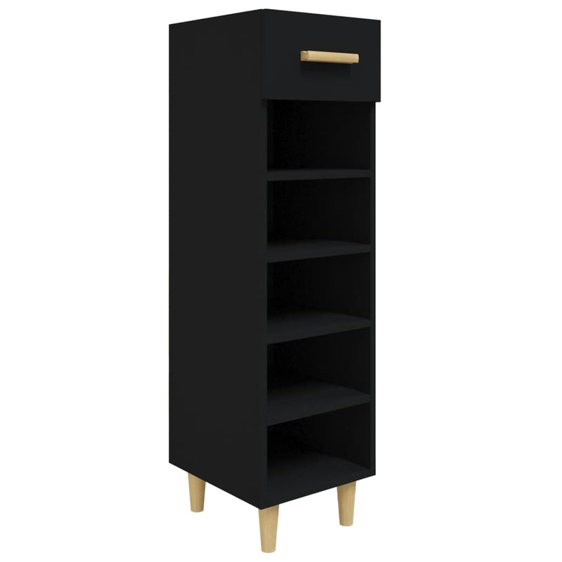 Load image into Gallery viewer, Vidaxl schoenenkast 30x35x105 cm bewerkt hout zwart
