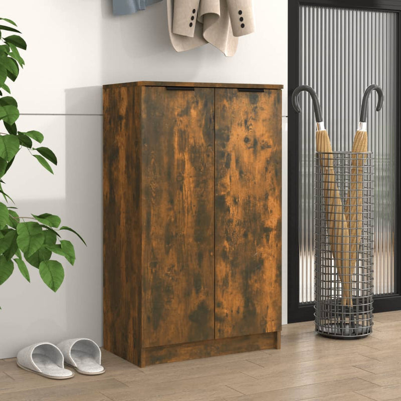 Load image into Gallery viewer, VidaXL Schoenenkast 59x35x100 cm bewerkt hout gerookt eikenkleurig

