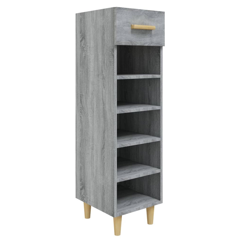 Load image into Gallery viewer, Vidaxl schoenenkast 30x35x105 cm bewerkt hout grijs sonoma eikenkleur
