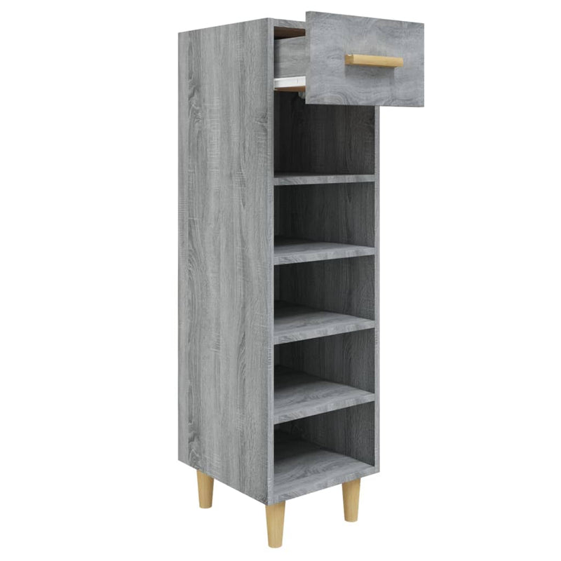 Load image into Gallery viewer, Vidaxl schoenenkast 30x35x105 cm bewerkt hout grijs sonoma eikenkleur
