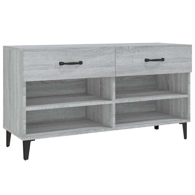 Load image into Gallery viewer, Vidaxl schoenenkast 102x35x55 cm bewerkt hout grijs sonoma eikenkleur
