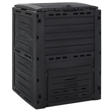 Vidaxl compostbak 280 l polypropeen zwart