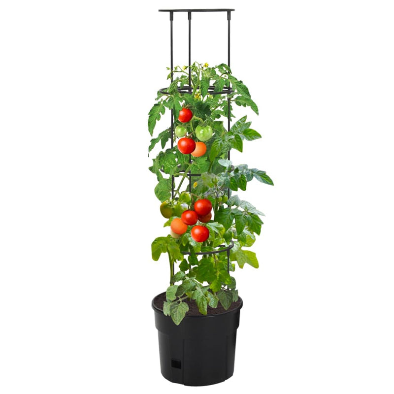 Load image into Gallery viewer, Vidaxl tomatenkweekpot ø29,5x115 cm polypropeen antracietkleurig
