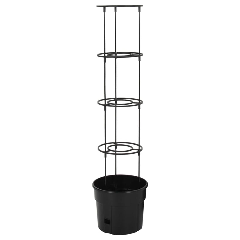 Load image into Gallery viewer, Vidaxl tomatenkweekpot ø29,5x115 cm polypropeen antracietkleurig
