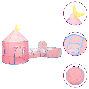 Vidaxl kinderspeeltent 301x120x128 cm roze