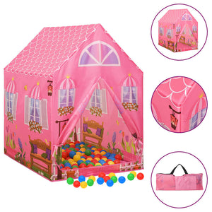 Vidaxl kinderspeeltent 69x94x104 cm roze
