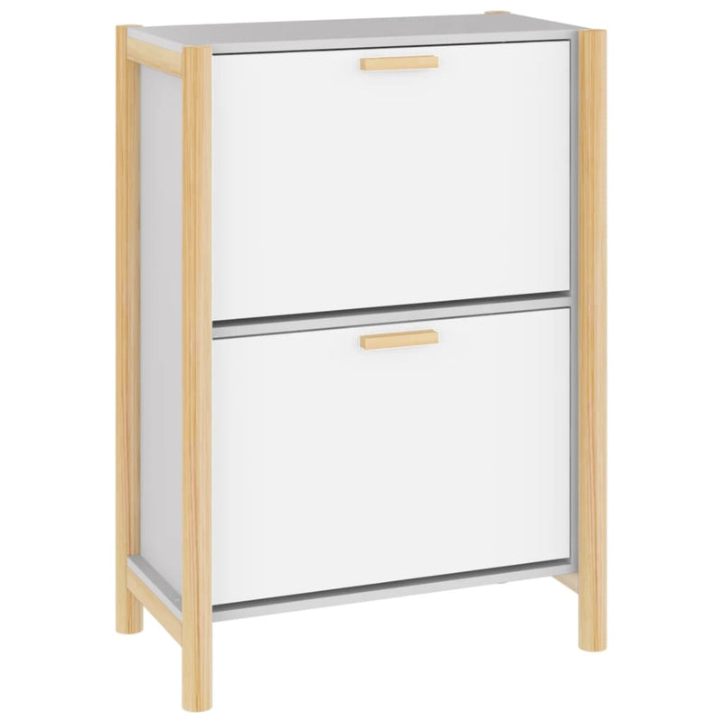 Load image into Gallery viewer, Vidaxl schoenenkast 57,5x33x80 cm bewerkt hout wit
