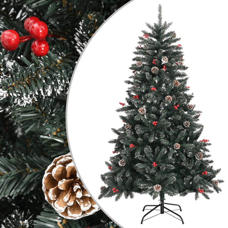 Load image into Gallery viewer, VidaXL Kunstkerstboom met standaard 120 cm PVC groen
