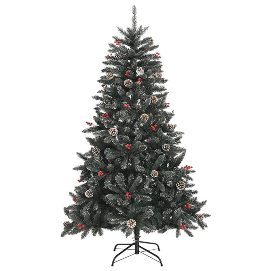 VidaXL Kunstkerstboom met standaard 120 cm PVC groen