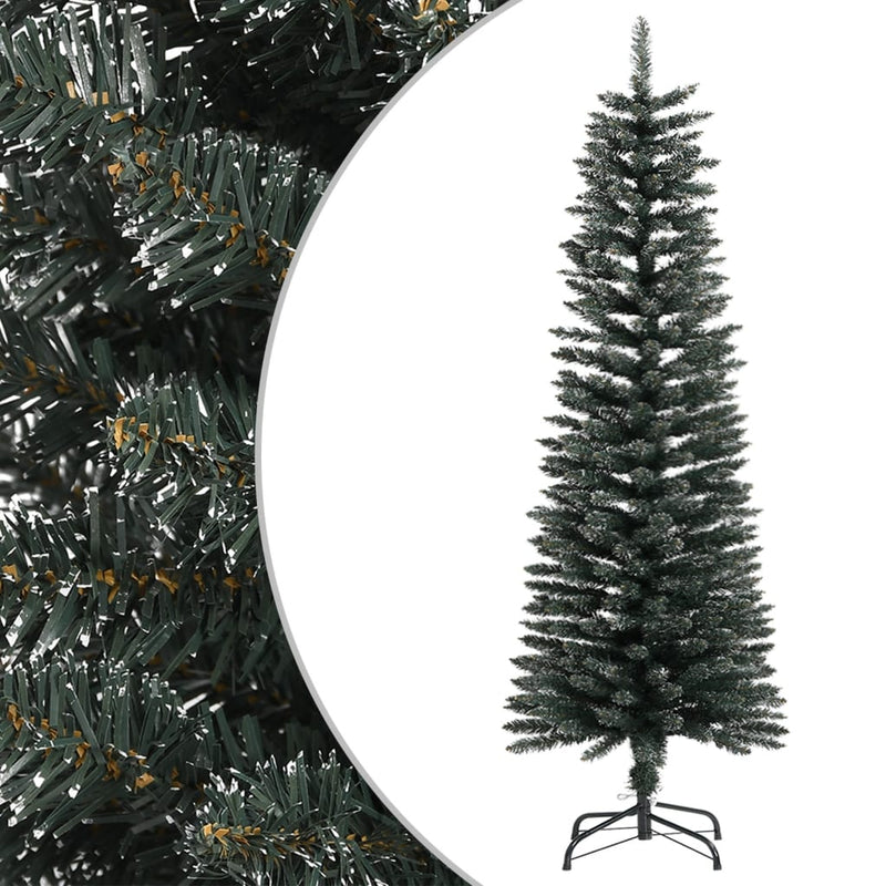 Load image into Gallery viewer, Vidaxl kunstkerstboom met standaard smal 120 cm pvc groen
