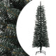 Vidaxl kunstkerstboom met standaard smal 120 cm pvc groen