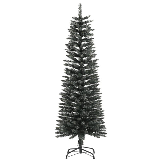 Vidaxl kunstkerstboom met standaard smal 120 cm pvc groen