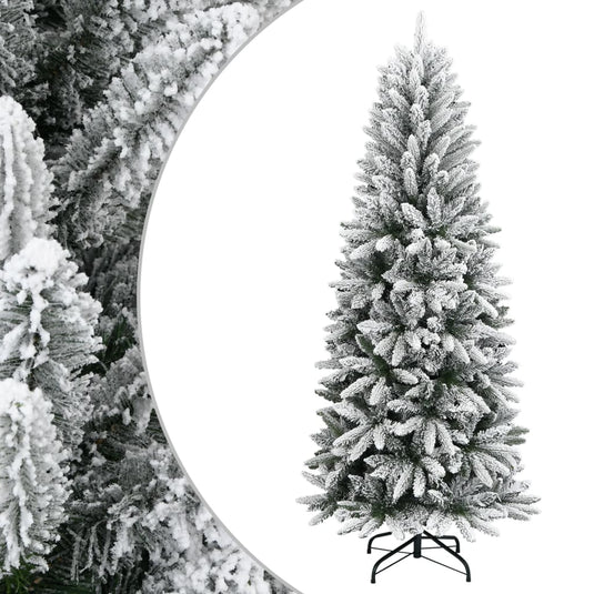 Vidaxl kunstkerstboom met sneeuw 150 cm pvc en pe