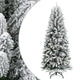 Vidaxl kunstkerstboom met sneeuw 150 cm pvc en pe