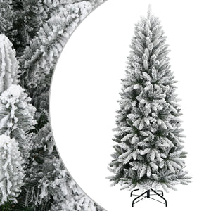 Vidaxl kunstkerstboom met sneeuw 240 cm pvc en pe