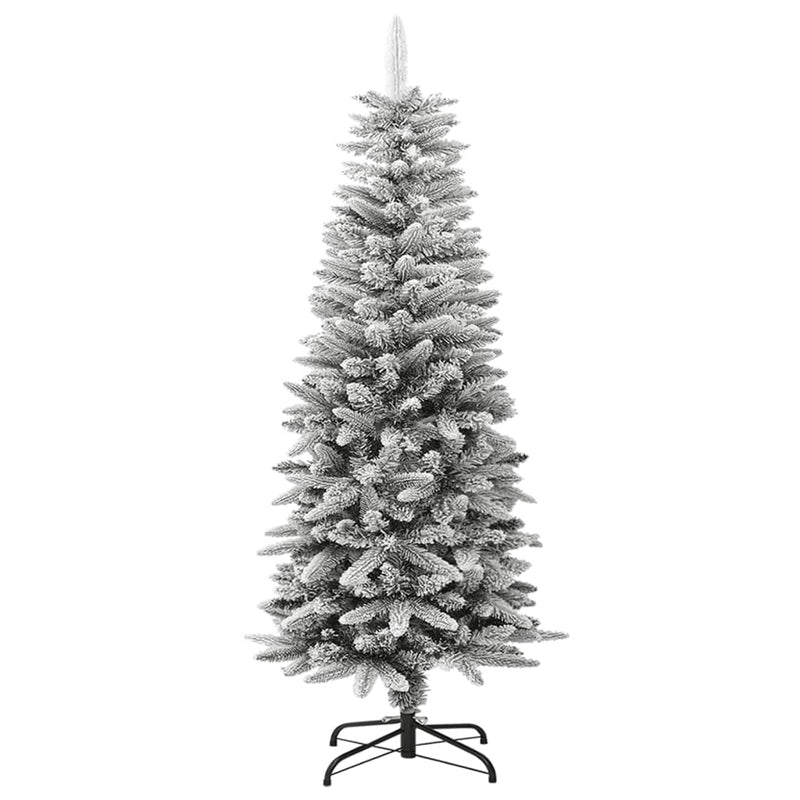 Load image into Gallery viewer, VidaXL Kunstkerstboom met sneeuw smal 120 cm PVC en PE

