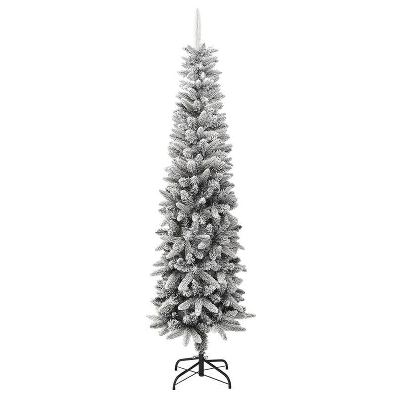 Load image into Gallery viewer, VidaXL Kunstkerstboom met sneeuw smal 240 cm PVC en PE
