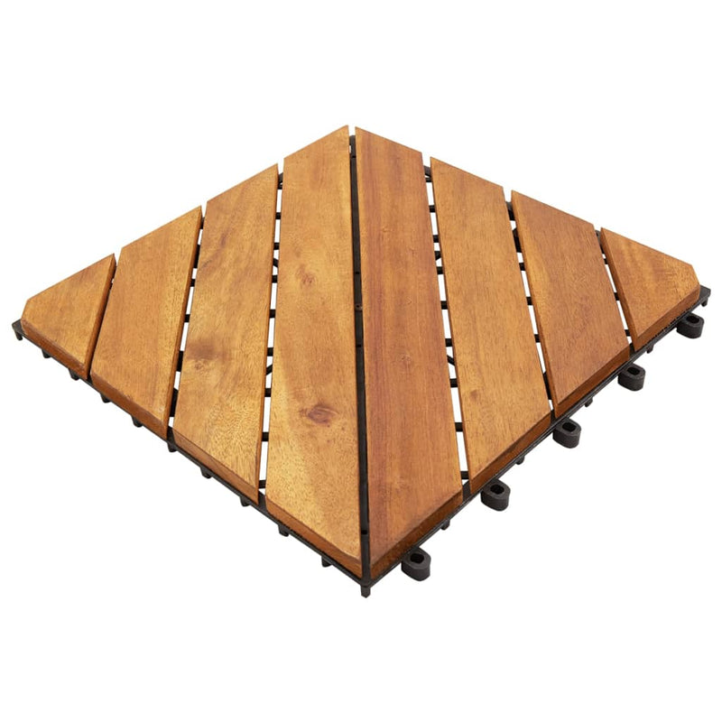 Load image into Gallery viewer, VidaXL Terrastegels 30 st 30x30 cm massief acaciahout bruin

