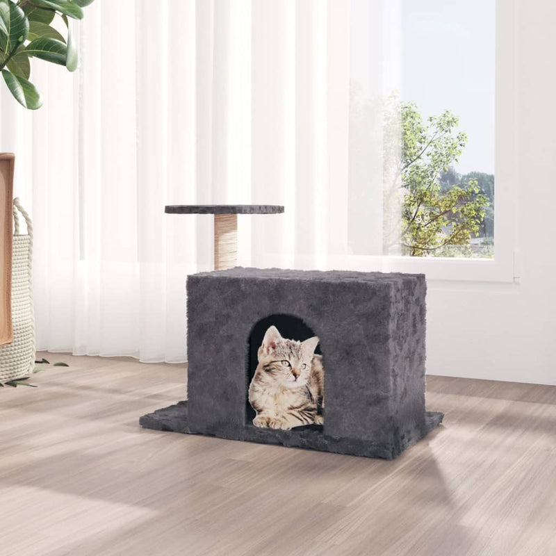 Load image into Gallery viewer, Vidaxl kattenmeubel met sisal krabpale 51 cm donkergrijs

