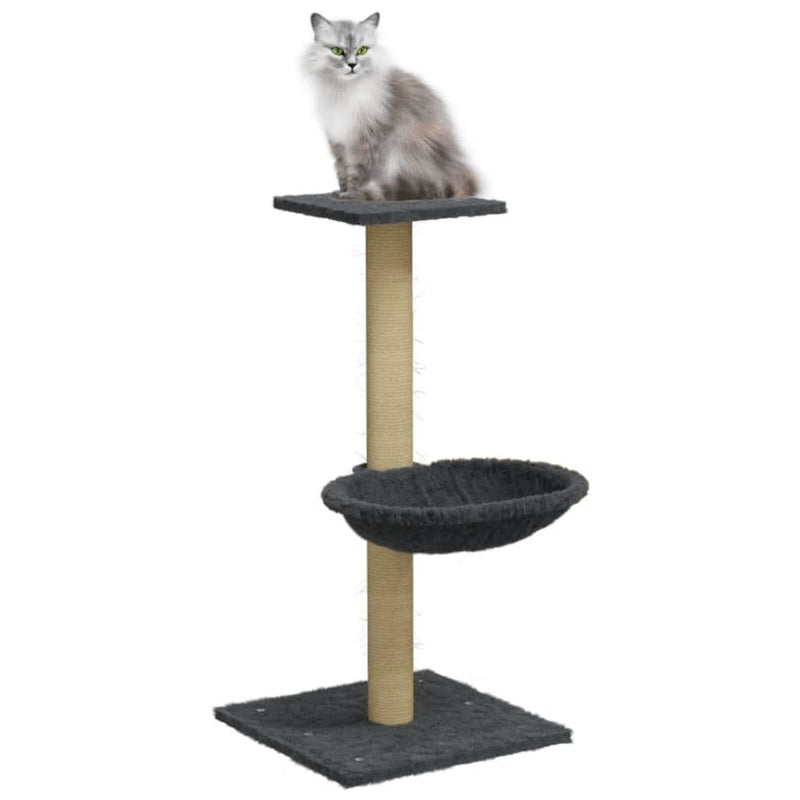 Load image into Gallery viewer, Vidaxl kattenmeubel met sisal krabpaal 74 cm donkergrijs
