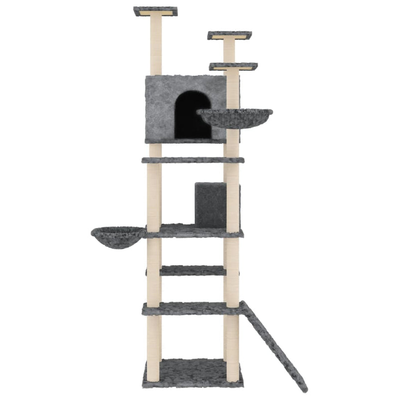 Load image into Gallery viewer, Vidaxl kattenmeubel met sisal krabpalen 191 cm donkergrijs
