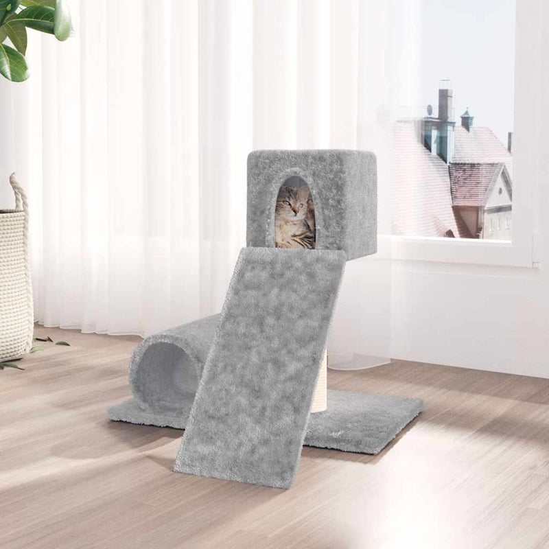 Load image into Gallery viewer, Vidaxl kattenmeubel met sisal krabpalen 59 cm lichtgrijs
