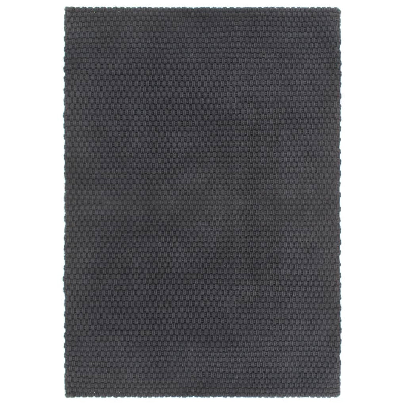 Load image into Gallery viewer, VidaXL Vloerkleed rechthoekig 200x300 cm katoen antracietkleurig
