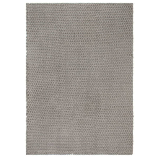 Vidaxl vloerkleed rechthoekig 180x250 cm katoen grijs