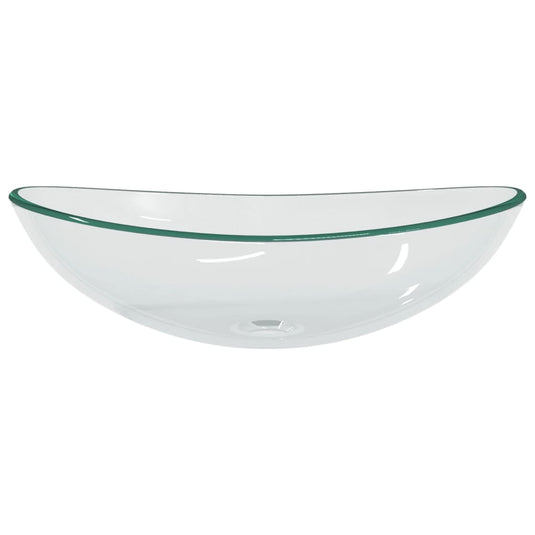 Vidaxl wasbak 54,5x35x15,5 cm gehard glas transparant