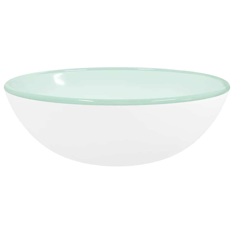 ギャラリービューアに画像をロードする, Vidaxl wasbak 35x12 cm gehard glas wit

